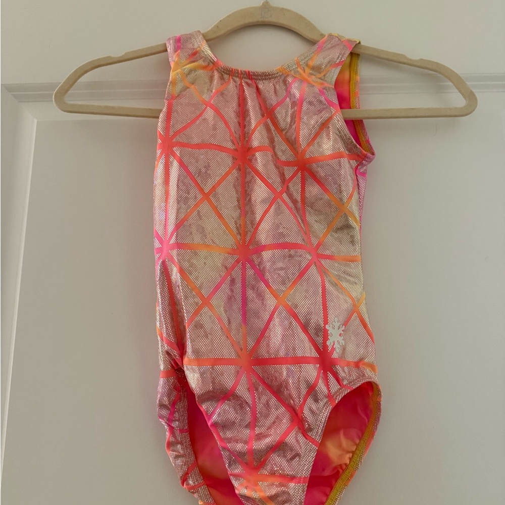Vibrant Pink and Orange Kids Bodysuit